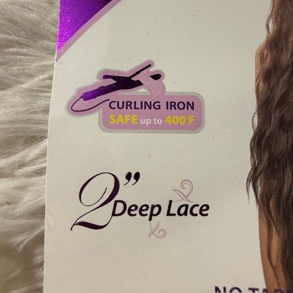 Beshe 33" Luxury Lace Ear to Ear Wig No Tape/No Glue 2" Deep Lace Color 1B - Picture 14 of 16